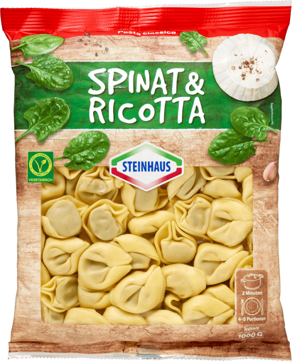 Steinhaus Pasta classica Tortelloni Spinat & Ricotta