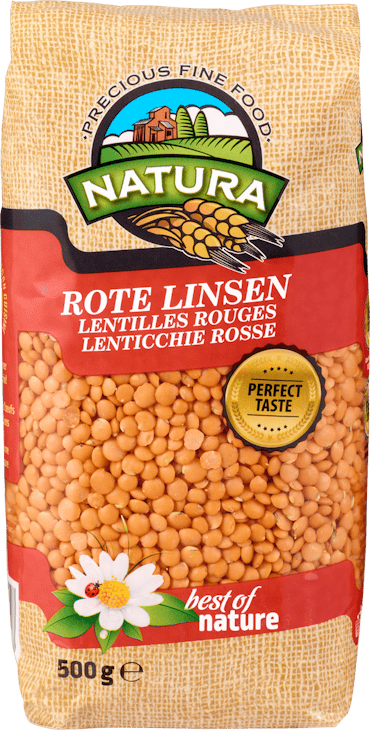 Natura Linsen rot