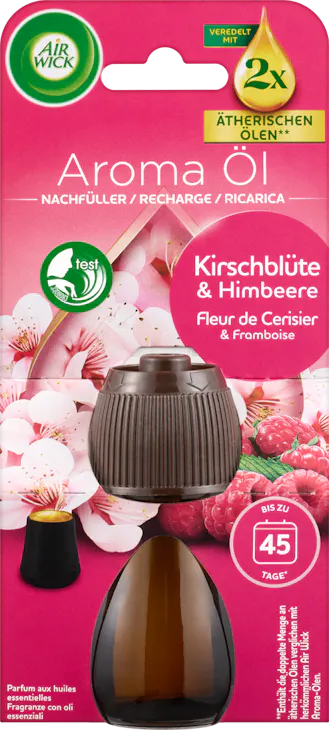 Flacon diffuseur de parfums aux huiles essentielles Fleur de Cerisier & Framboise Air Wick