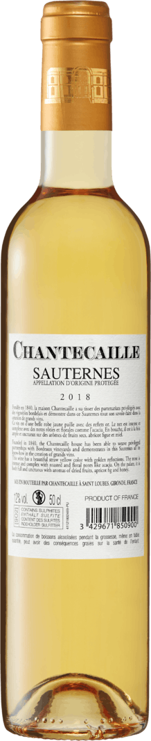 à 50 - cl Sauternes | 6 AOP Flaschen Weinshop Denner Chantecaille