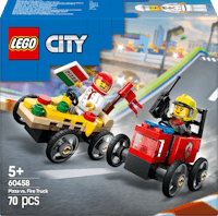 Lego City Pizzalieferwagen vs. Löschauto