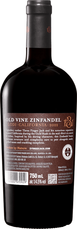Three Finger Jack Old Vine Zinfandel Lodi