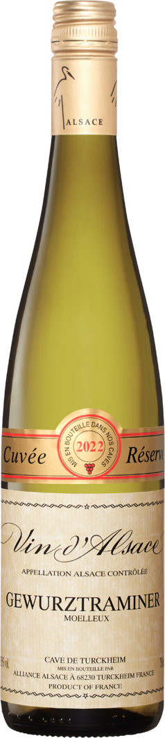 AOC d\'Alsace Weinshop Denner cl 75 Réserve | - Gewürztraminer Flaschen Cuvée 6 à