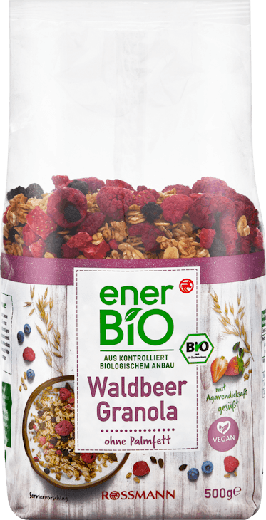 enerBiO Müesli Waldbeer-Granola