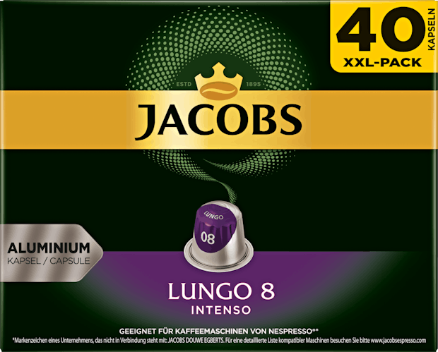 Jacobs Kaffeekapseln Lungo 8 Intenso
