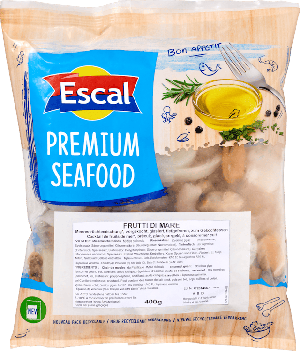 Mélange de fruits de mer Escal 