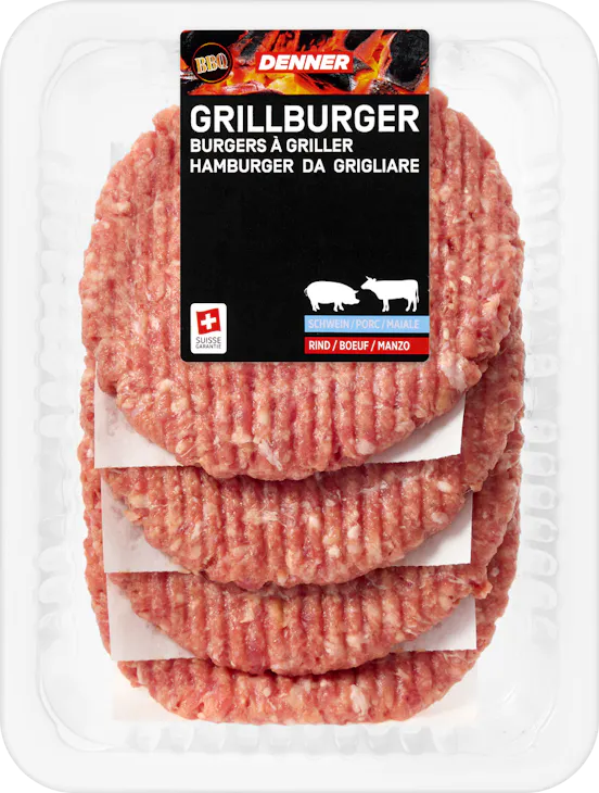 Hamburger di grigliare BBQ Denner 
