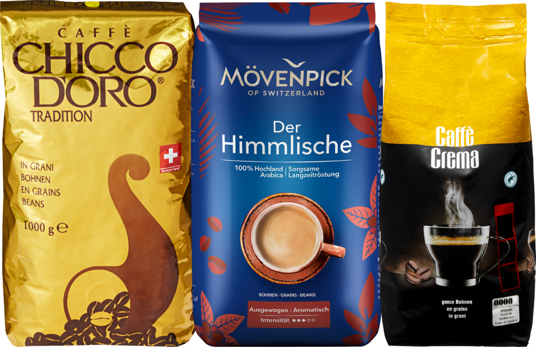 Auf alle Kaffeebohnen