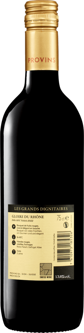 Gloire du Rhône Dôle du Valais AOC - 6 Flaschen à 75 cl | Denner Weinshop | Rotweine