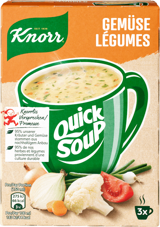 Quick Soup velouté de légumes Knorr