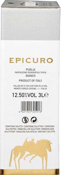 Epicuro Bianco Puglia IGT (Rückseite)