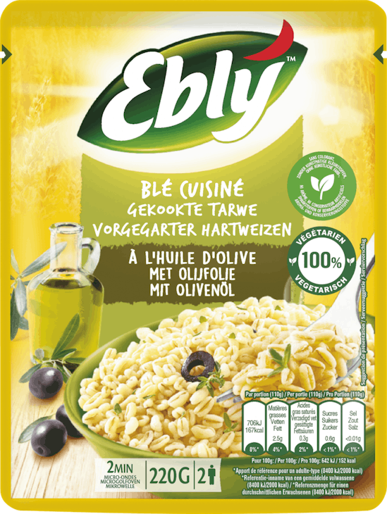 Grano duro precotto con olio di oliva Ebly