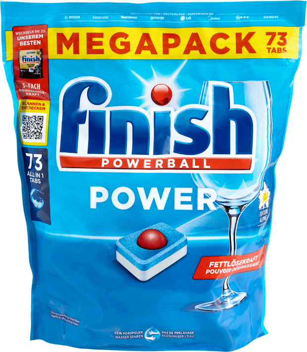 Pastiglie lavastoviglie Power All in 1 Finish