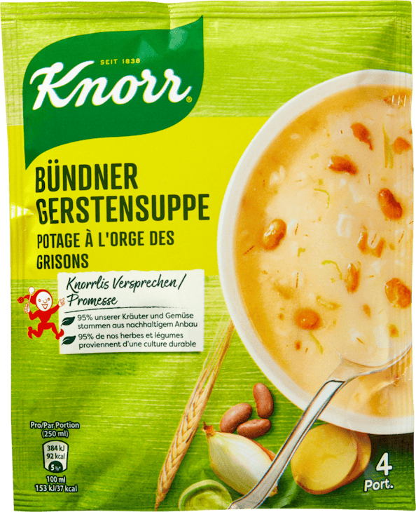 Soupe à l‘orge des Grisons Knorr 