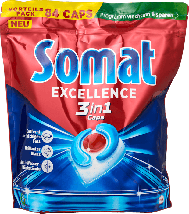 Capsules pour lave-vaisselle Excellence 3in1 Somat