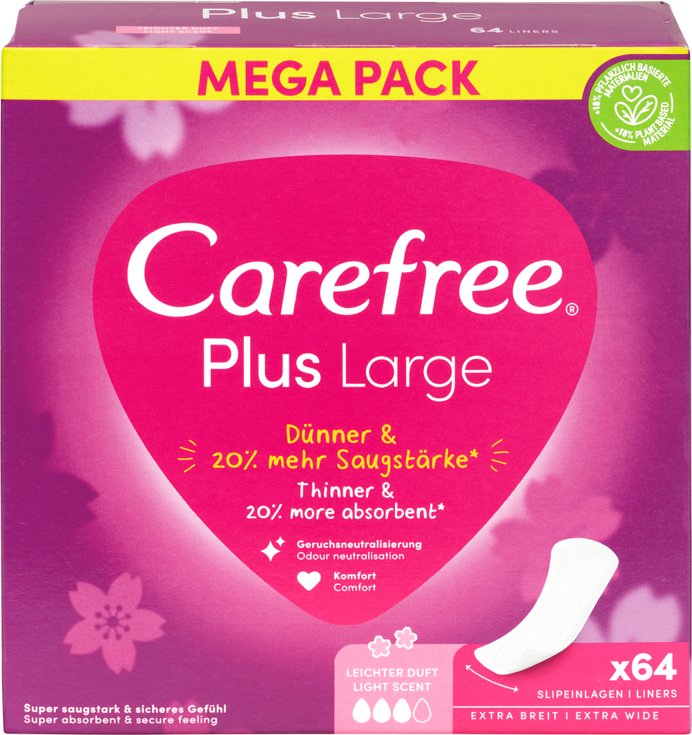 Carefree Slipeinlagen Plus Large