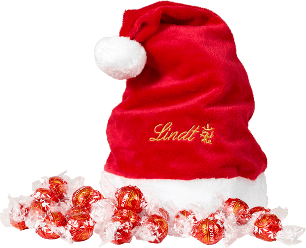 Cappello di Babbo Natale Lindor Lindt