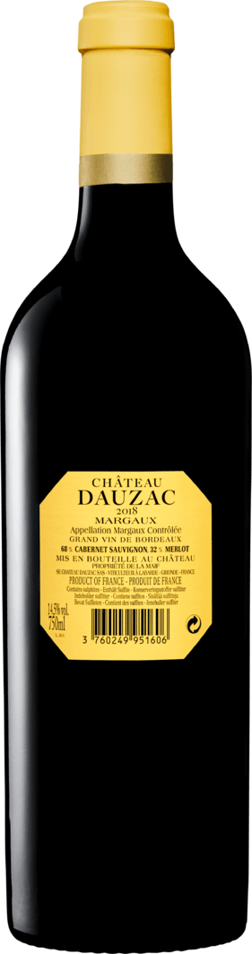 Vins Shop Château Dauzac Cru cl des Margaux Bouteille | 5e chacune Denner AOC Classé 6 de 75 Grand -