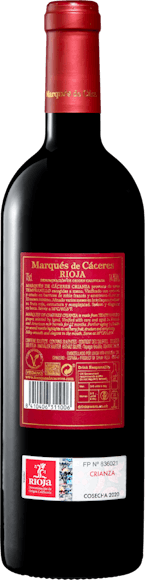 Marqués de Cáceres Crianza DOCa Rioja (Rückseite)
