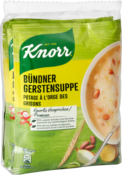 Knorr Zuppa d'orzo dei Grigioni 3x108g