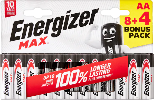 Energizer Max Batterien AA/LR6 12