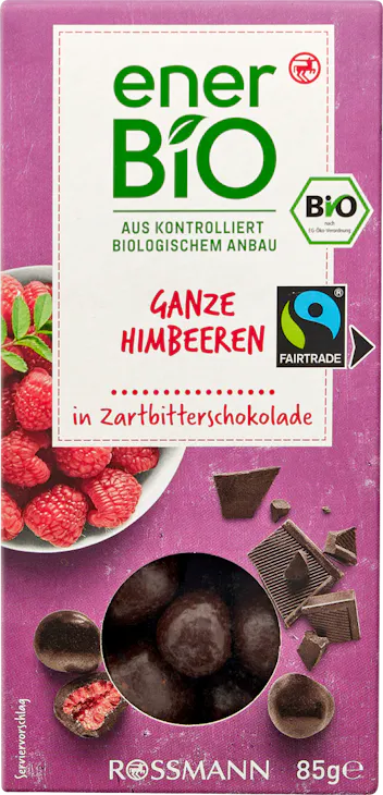 enerbio Chocolat noir aux framboises 85