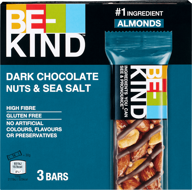 Barre Dark Chocolate Nuts & Sea Salt Be-Kind