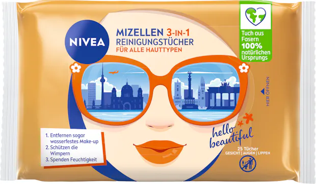 Lingettes nettoyantes micellaires 3 in 1 Nivea