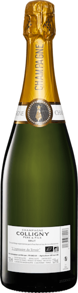 Bio Colligny brut Champagne AOC (Rückseite)
