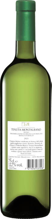 Tenuta Montalbano Bianco di Merlot Ticino DOC
