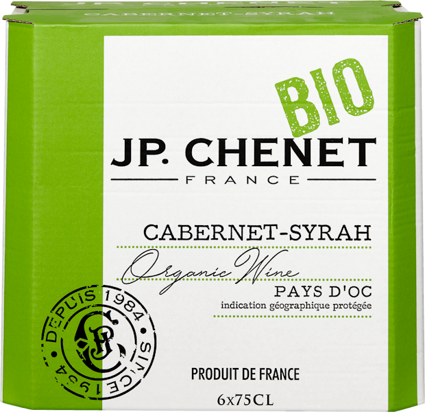 Bio JP. Chenet Cabernet/Syrah Pays d’Oc IGP