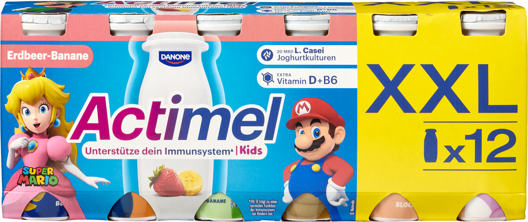 Danone Actimel Kids Joghurtdrink Erdbeer-Banane