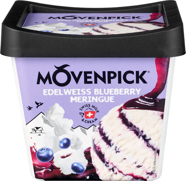 Glace Edelweiss Blueberry Meringue Mövenpick