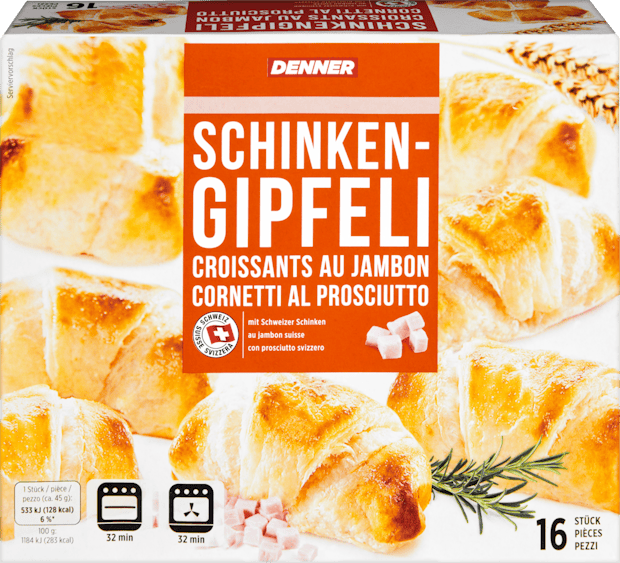 Croissants au jambon Denner