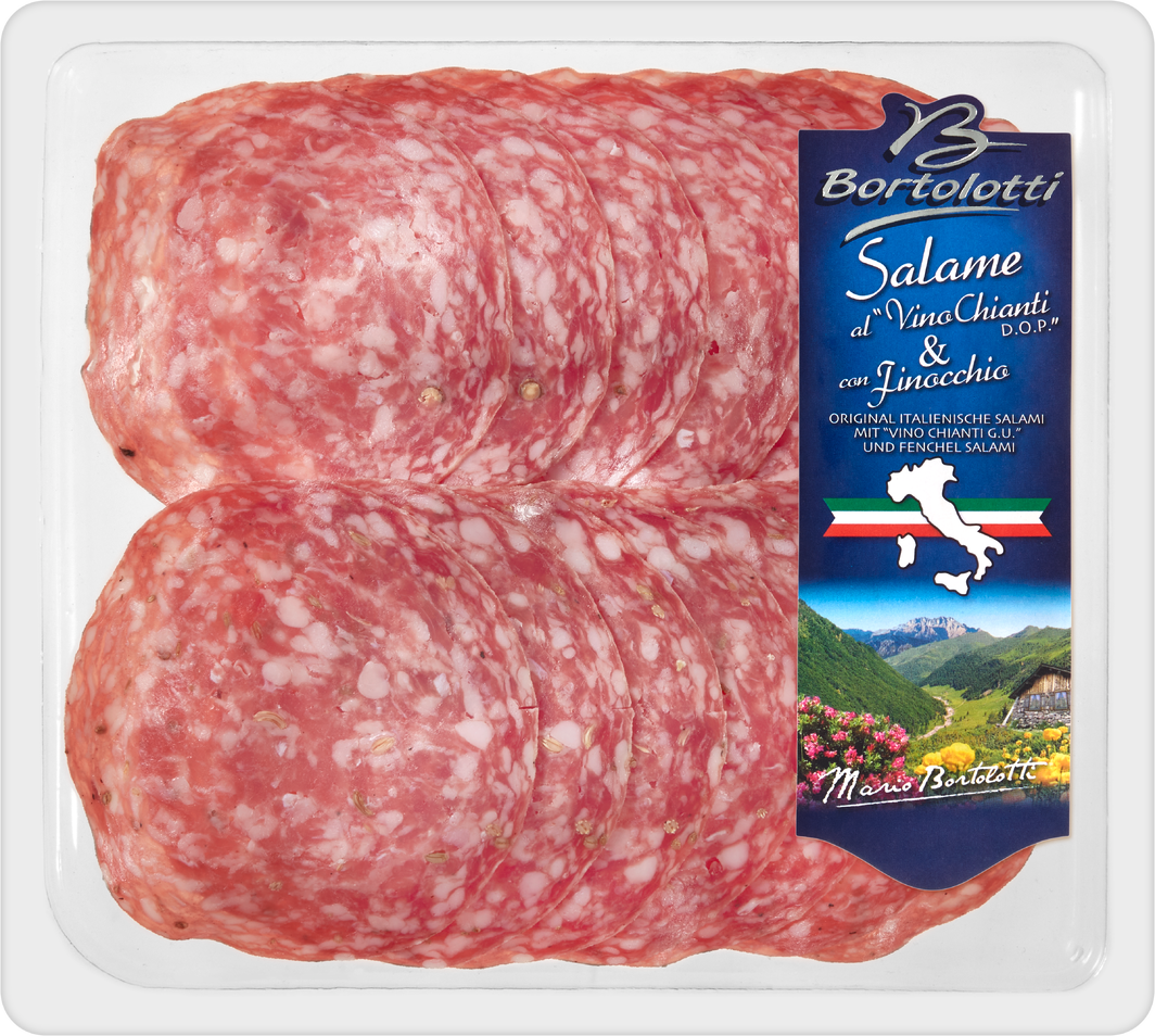 Bortolotti Salami mit Vino Chianti & Fenchel