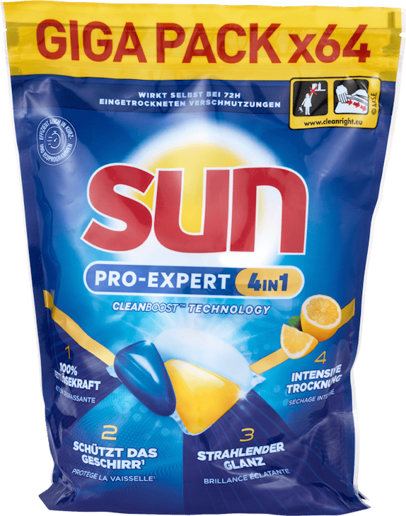 Sun Pro-Expert 4 in 1 Geschirrspülcaps Lemon
