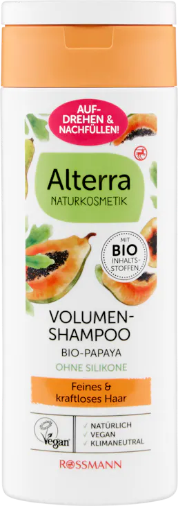 Alterra Volumen-Shampoo Bio-Papaya