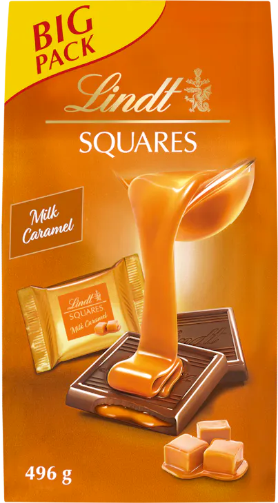 Lindt Squares Caramel Milch