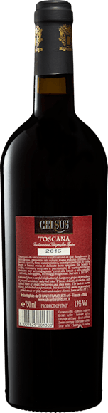 Celsus Rosso Toscana IGT (Rückseite)
