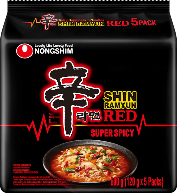 Nongshim Instant Noodle Soup Shin Red Super Spicy