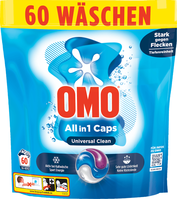 Omo Waschmittel All in 1 Caps Universal Clean