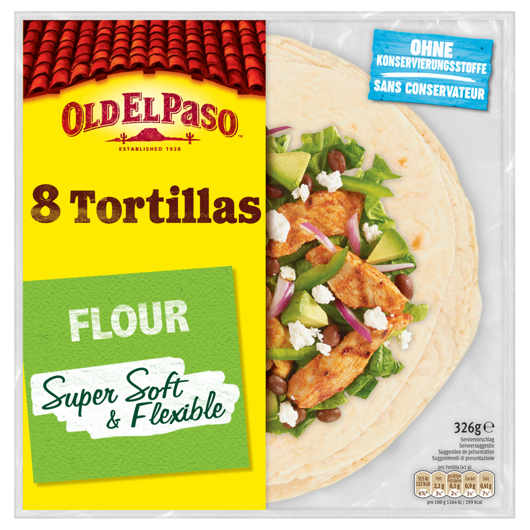 Old El Paso Weizen-Tortillas