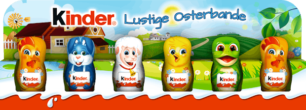 Kinder Chocolat Amusantes figurines de Pâques Ferrero
