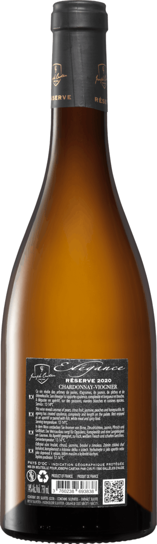 Élégance Chardonnay Viognier | Denner Weinshop Pays - cl Flaschen IGP à d\'Oc Réserve 6 75