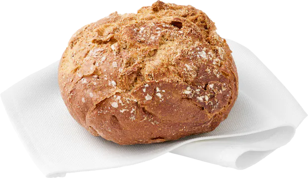 Panino scuro cotto nel forno a pietra con farina IP-SUISSE