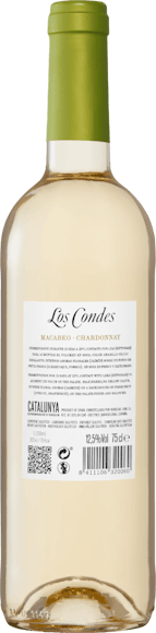 Los Condes Macabeo/Chardonnay DO Catalunya (Face arrière)