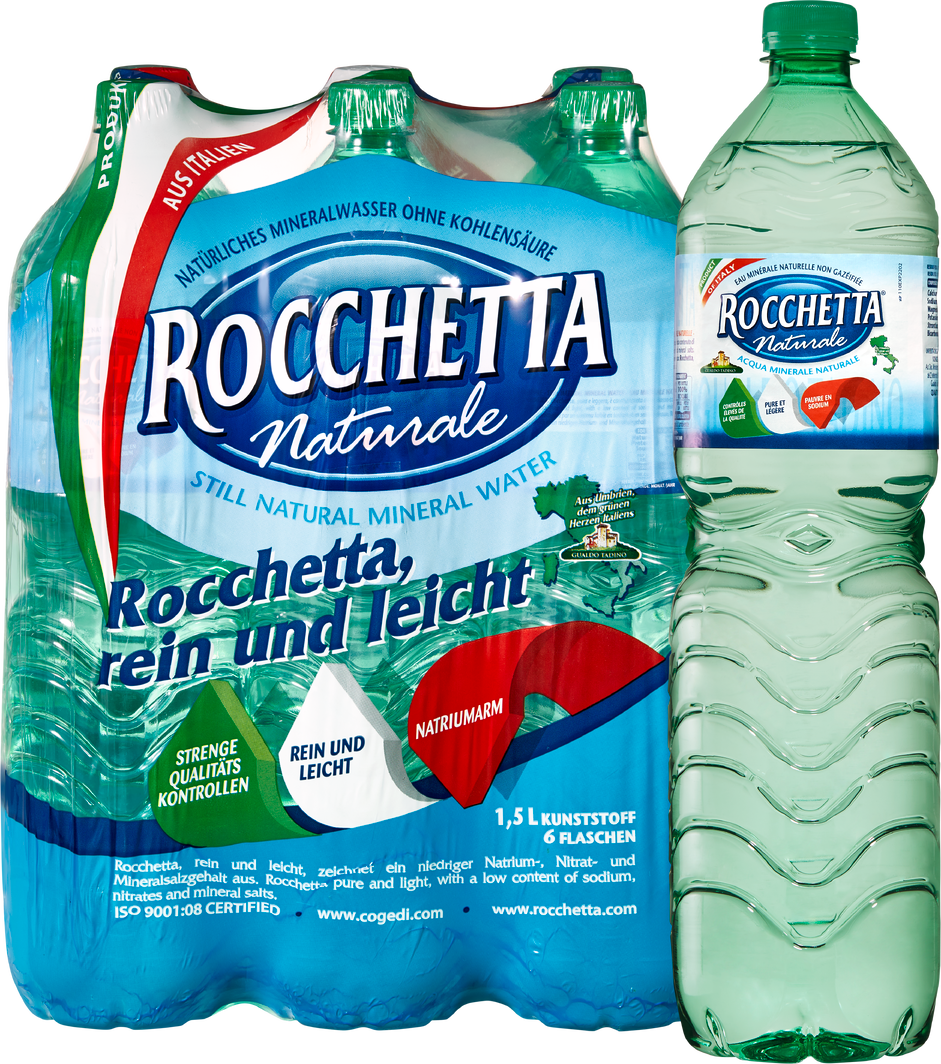 Rocchetta Mineralwasser Naturale