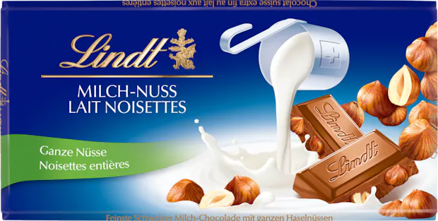 Lindt Tafelschokolade Milch-Nuss