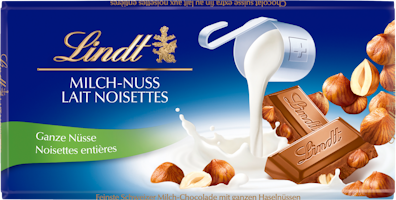 Tablette de chocolat Lait-Noisettes Lindt
