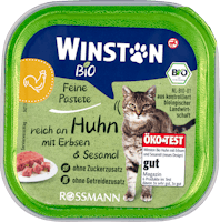 Nourriture pour cats Poulet aux petits pois et à l’huile de sésame bio Winston